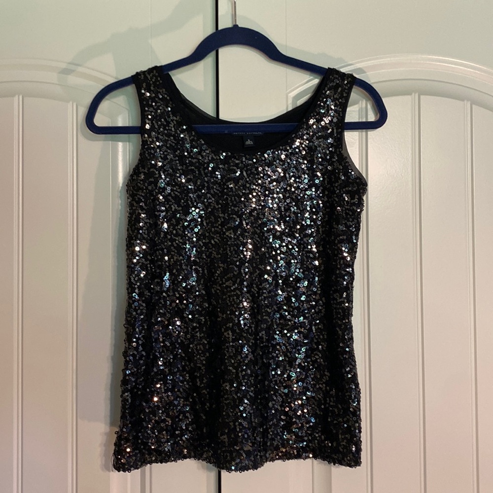 Sequin banana republic top
